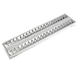 Φωτιστικό φθορίου οροφής 2X36W 1200mm κενό διπλής παραβολικότητας από ανοδιωμένο αλουμίνιο