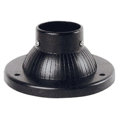 Βάση πλαστική μαύρη 17x8cm για κολωνάκι φωτιστικού μπάλας με ντουί Ε27 Βάση πλαστική μαύρη 17x8cm για κολωνάκι φωτιστικού μπάλας με ντουί Ε27