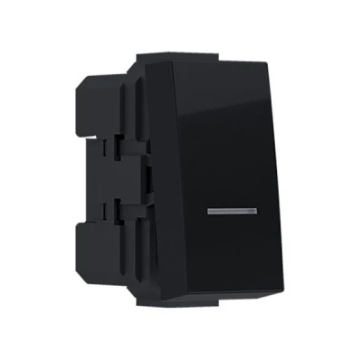 Διακόπτης MODYS μπουτόν απλό μαύρο ματ 1 ΣΤ. 1P 10A 250VAC IP20 για χωνευτή τοποθέτηση Διακόπτης MODYS μπουτόν απλό μαύρο ματ 1 ΣΤ. 1P 10A 250VAC IP20 για χωνευτή τοποθέτηση