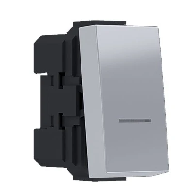 Διακόπτης MODYS απλός ασημί 1 επαφής 1 στοιχείου για χωνευτή τοποθέτηση IP20 Διακόπτης MODYS απλός ασημί 1 επαφής 1 στοιχείου για χωνευτή τοποθέτηση IP20