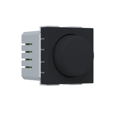 Διακόπτης MODYS περιστροφικός Α/Ρ DIMMER LED (7-110W) 2M 250VAC σε μαύρο ματ χρώμα IP20