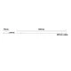 Φωτιστικό LED LINEAR LUMINAIRE γραμμικό 230VAC 19W με θερμό χρώμα φωτός 3000K 1650lm 120° IP40 με μήκος 60cm