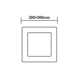 Φωτιστικό LED PANEL τετράγωνο με διάσταση 288x288mm 23W θερμό χρώμα φωτός 3000K 2050Lm 
