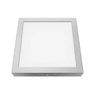 Φωτιστικό LED PANEL τετράγωνο νίκελ ματ οροφής 23W ενδιάμεσο χρώμα φωτός 4000K 2120lm & διάσταση 288x288mm