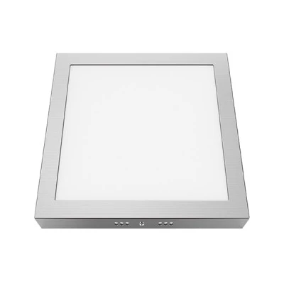 Φωτιστικό LED PANEL τετράγωνο νίκελ ματ οροφής 23W ενδιάμεσο χρώμα φωτός 4000K 2120lm & διάσταση 288x288mm