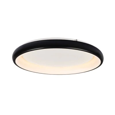 Φωτιστικό οροφής DIANA LED 45W ντιμαριζόμενο με δυνατότητα επιλογής φωτός CCT 3600L μεταλλικό μαύρο D61XH8,5cm 