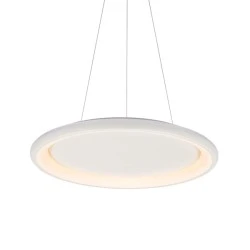 Κρεμαστό LED φωτιστικό 73W ντιμαριζόμενο CCT 5250L σε λευκό χρώμα μεταλλικό D81xH120cm DIANA