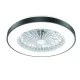 Ανεμιστήρας οροφής τηλεχειριζόμενος SMART με LED 36W DIMMABLE & διάμετρο Φ50cm 22W DC με 7 διάφανα ABS πτερύγια μαύρος