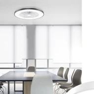 Ανεμιστήρας οροφής τηλεχειριζόμενος με LED 36W DIMMABLE & διάμετρο Φ50cm 22W DC με 7 διάφανα ABS πτερύγια λευκός