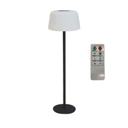 Φωτιστικό επαναφορτιζόμενο ηλιακό  RGBW +3000K LED δαπέδου με διάσταση D30xH15CM IP65