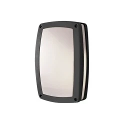 Απλίκα με ντουί  Ε27 2x18W 230VAC σε γκρι αμμώδες χρώμα ορθογώνια με διάσταση 290x180x87mm 