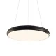 Κρεμαστό φωτιστικό LED 32W 2560L CCT με δυνατότητα επιλογής φωτισμού σε μαύρο χρώμα μεταλλικό D40xH8cm KALLISTA