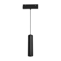 Mαγνητικό φωτιστικό LED OSRAM σε μαύρο ματ χρώμα 48V DC 9W θερμό χρώμα φωτός 3000K 950lm 36° & διάσταση Φ50x220mm