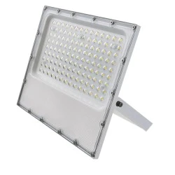 Προβολέας LED SMD λευκό χρώμα αλουμινίου 100W με ενδιάμεσο φως 4000K 12000Lm 100-277V AC RA80 IK08 στεγανός IP65 