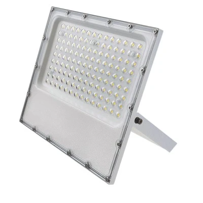 Προβολέας LED SMD λευκό χρώμα αλουμινίου 100W με ενδιάμεσο φως 4000K 12000Lm 100-277V AC RA80 IK08 στεγανός IP65 Προβολέας LED SMD λευκό χρώμα αλουμινίου 100W με ενδιάμεσο φως 4000K 12000Lm 100-277V AC RA80 IK08 στεγανός IP65