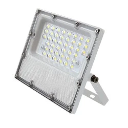 Προβολέας LED SMD λευκός με ενδιάμεσο φως 4000K 10W 1200Lm 100-277V AC RA80 IK08 από αλουμίνιο στεγανό IP65
