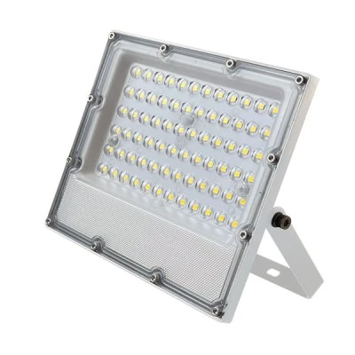 Προβολέας LED λευκός SMD 20W με ενδιάμεσο φως 4000K 2400Lm 100-277V AC RA80 IK08 στεγανό IP65