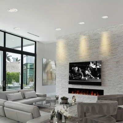 Φωτιστικό LED PANEL οροφής χωνευτό στρόγγυλο Φ150mm 230V 12W με ψυχρό χρώμα φωτός 6500K 1100lm σε λευκό χρώμα