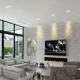 Φωτιστικό LED PANEL οροφής χωνευτό στρόγγυλο Φ150mm 230V 12W με ψυχρό χρώμα φωτός 6500K 1100lm σε λευκό χρώμα