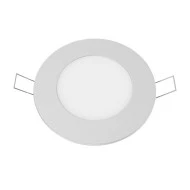 Φωτιστικό LED PANEL οροφής χωνευτό στρόγγυλο Φ100mm 230V 6W με ενδιάμεσο χρώμα φωτός 4000K 470lm σε λευκό χρώμα