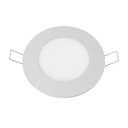 Φωτιστικό LED PANEL οροφής χωνευτό στρόγγυλο Φ100mm 230V 6W με ενδιάμεσο χρώμα φωτός 4000K 470lm σε λευκό χρώμα
