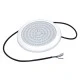 Φωτιστικό πισίνας LED επίτοιχο 12V DC 20W RGB χρώμα  φωτός 110° IP68 & διάσταση Φ210Χ20mm