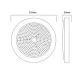 Φωτιστικό πισίνας LED επίτοιχο 12V DC 20W θερμό χρ΄΄΄ωμα φωτός 3000K 2100lm 110° IP68 & διάσταση Φ210Χ20mm