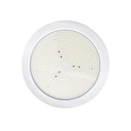 Φωτιστικό πισίνας LED επίτοιχο 12V DC 20W θερμό χρ΄΄΄ωμα φωτός 3000K 2100lm 110° IP68 & διάσταση Φ210Χ20mm