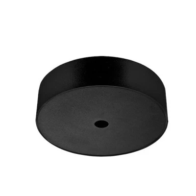 Ροζέτα σε μαύρο ματ χρώμα με διάσταση Φ80x30mm για προφίλ αλουμινίου Ροζέτα σε μαύρο ματ χρώμα με διάσταση Φ80x30mm για προφίλ αλουμινίου