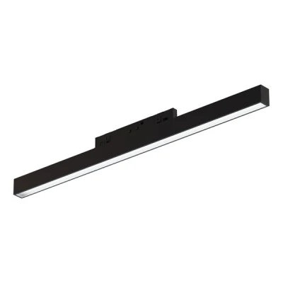Μαύρο mini μαγνητικό φωτιστικό 24V DC 10W με ενδιάμεσο φως 4000K 470LM 100° RA90 5YRS L300ΜΜ
