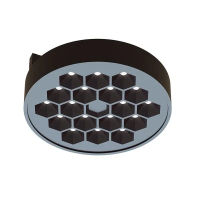 Σποτ μαγνητικό μίνι μαύρο 10W 24V DC θερμό φως 3000K 620lm δέσμη 50° RA90 Φ97*32mm 