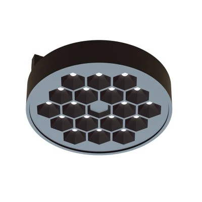 Σποτ μαγνητικό μίνι μαύρο 10W 24V DC ενδιάμεσο φως 4000K 690lm δέσμη 50° Φ97*32mm 