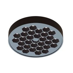 Σποτ μαγνητικό μίνι μαύρο 15W 24V DC θερμό φως 3000K 950lm δέσμη 50° Φ122*32mm 