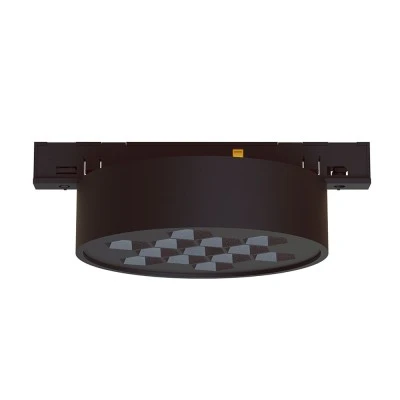 Σποτ μαγνητικό μίνι μαύρο 5W 24V DC θερμό φως 3000K 270lm δέσμη 50° RA90 Φ71*32mm 