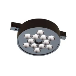 Σποτ μαγνητικό μίνι μαύρο 5W 24V DC θερμό φως 4000K 300lm δέσμη 50° RA90 Φ71*32mm 