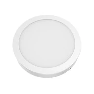 Φωτιστικό LED Panel στρόγγυλο λευκό οροφής επίτοιχο 230VAC 18W ψυχρό χρώμα φωτός 6500K 1800Lm Φ209mm 