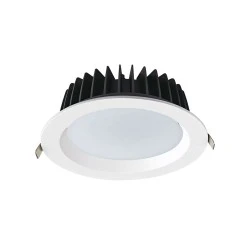 Φωτιστικό Led χωνευτό λευκό 40W θερμό φως 3000K 4600lm δέσμη 90° 230V AC Ra80 Φ230*77mm 