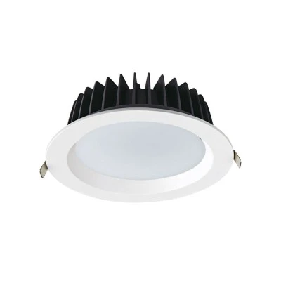 Φωτιστικό Led χωνευτό λευκό 40W θερμό φως 3000K 4600lm δέσμη 90° 230V AC Ra80 Φ230*77mm 
