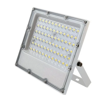 Προβολέας LED SMD 30W με ενδιάμεσο φως 4000K 3600Lm 100-277V AC λευκό χρώμα RA80 IK08 στεγανό IP65 