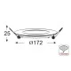  LED Slim Panel στρογγυλό χωνευτό 14W ψυχρό φως 6000K 1150lm Νίκελ Ματ 120° 230V