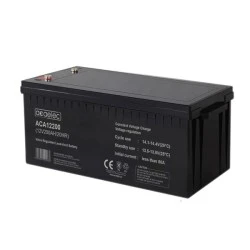 Mπαταρία AGM VRLA με τάση 12V 200AH/20HR (M8 τερματικό) 522x240x218mm & βάρος 55.5kg