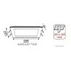 LED Panel Slim Χωνευτό Τετράγωνο 20W ενδιάμεσο φως 4000K 1460lm IP44 