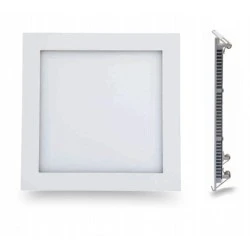 LED Panel Χωνευτό Τετράγωνο 8W θερμό φως 3000K 490lm Λευκό