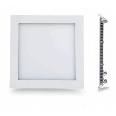 LED Panel Χωνευτό Τετράγωνο 8W θερμό φως 3000K 490lm Λευκό