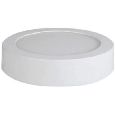 LED Panel Slim Επίτοιχο Στρογγυλό 8W ενδιάμεσο φως 4000K 500lm Λευκό