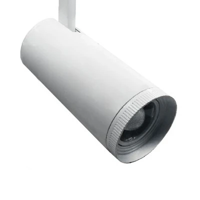 Φωτιστικό led ράγας 4 καλωδίων λευκό 30W 230V 4000k ενδιάμεσο λευκό φως zoomable δέσμης 25°-50° Φωτιστικό led ράγας 4 καλωδίων λευκό 30W 230V 4000k ενδιάμεσο λευκό φως zoomable δέσμης 25°-50°