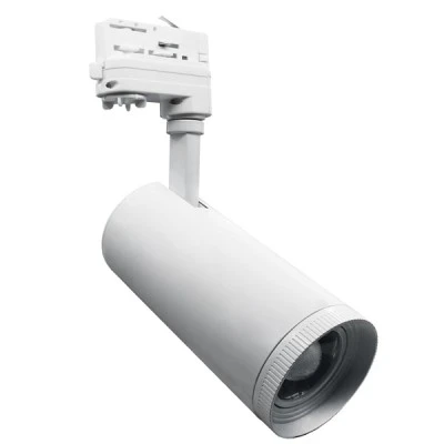 Σποτ ράγας LED COB AIMY 30W 230V θερμό φως 3000k 3150lm 25-50° 2 καλωδίων 30000h Σποτ ράγας LED COB AIMY 30W 230V θερμό φως 3000k 3150lm 25-50° 2 καλωδίων 30000h