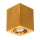 Φωτιστικό downlight σποτ kelvo® AKIRA για λάμπα MR16 με ντουί GU10 μονόφωτο επιφανειακό AC 220-240V IP20 χρυσό βούρτσας 8x8x10cm
