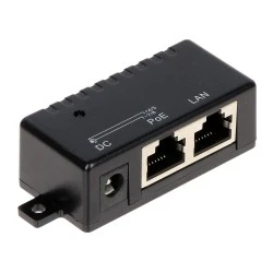 Adaptor POE gigabit με τροφοδοσία μέσω γραμμών 4/5+, 7/8 με ένδειξη LED 28x58x21mm