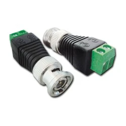 BNC Connector CV-7065 αρσενικό σε κλέμα με προστατευτικό διέλευσης 